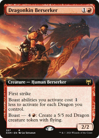 Image for Dragonkin Berserker (Extended Art) (357) [Kaldheim]