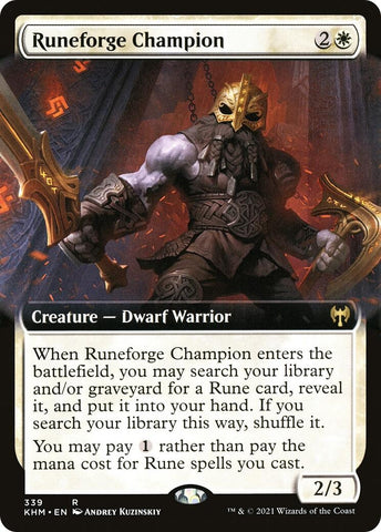 Image for Runeforge Champion (Extended Art) (339) [Kaldheim]