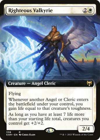 Image for Righteous Valkyrie (Extended Art) (338) [Kaldheim]