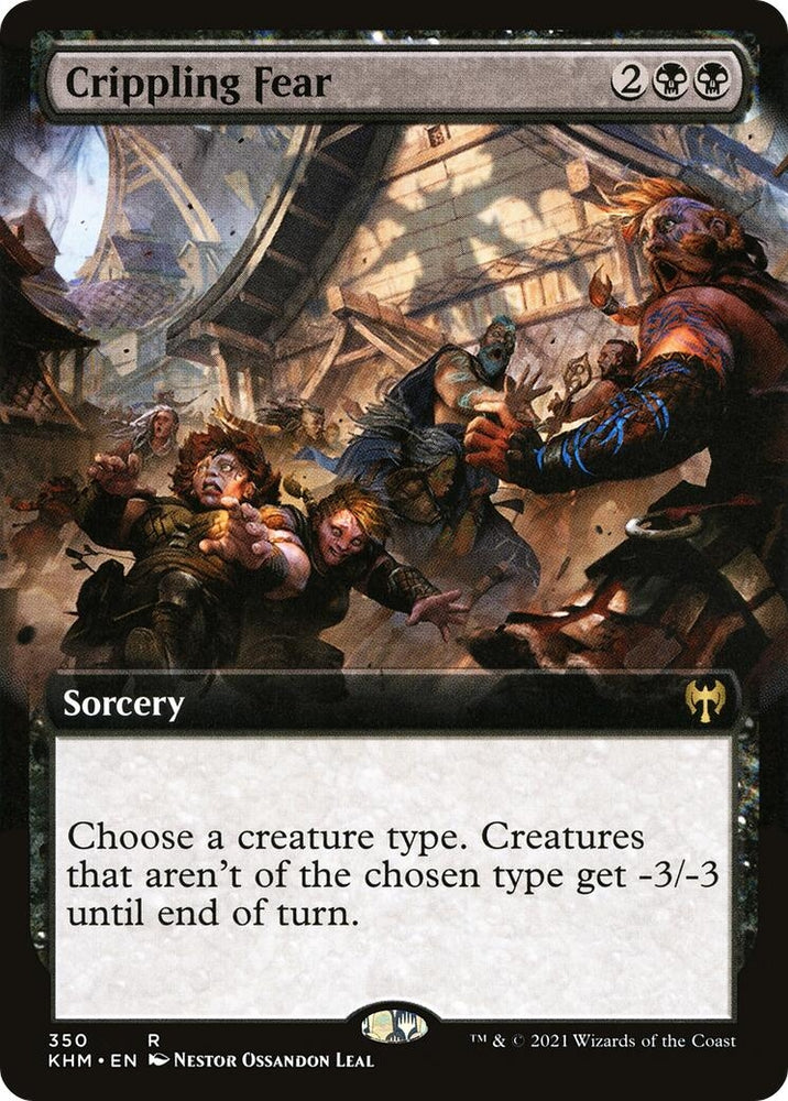 Image for Crippling Fear (Extended Art) (350) [Kaldheim]