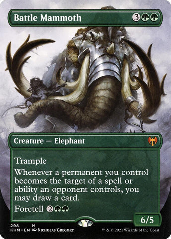 Image for Battle Mammoth (Borderless) (298) [Kaldheim]