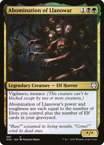 Image for Abomination of Llanowar (81) [Commander: Kaldheim]