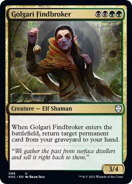 Image for Golgari Findbroker (86) [Commander: Kaldheim]