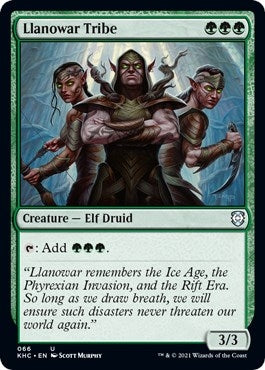 Image for Llanowar Tribe (66) [Commander: Kaldheim]