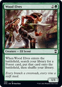 Image for Wood Elves (80) [Commander: Kaldheim]