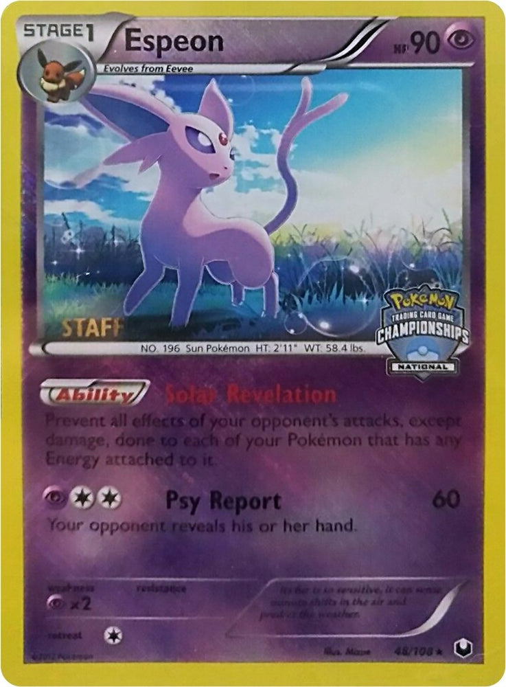 Image for Espeon - 48/108 (National Championships) [Staff] (048/108) - Pokemon