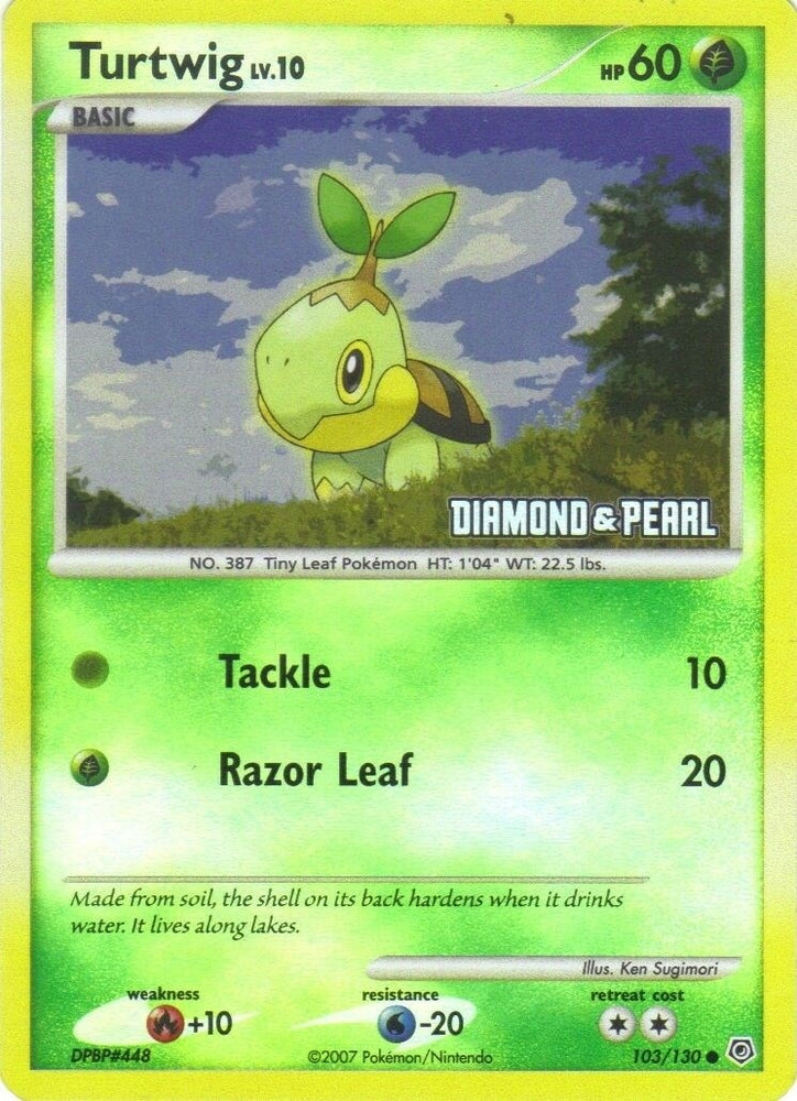 Image for Turtwig (103/130) [Burger King Promos]