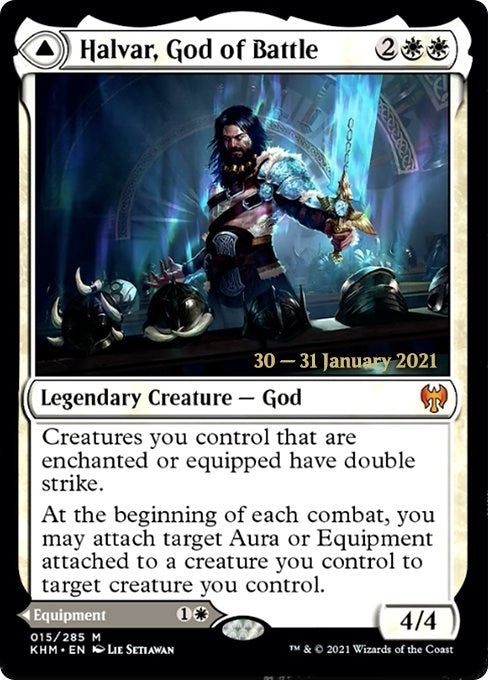 Image for Halvar, God of Battle (15) [Prerelease Cards]