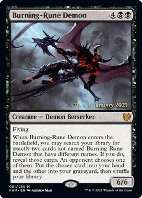Image for Burning-Rune Demon (81) [Prerelease Cards]