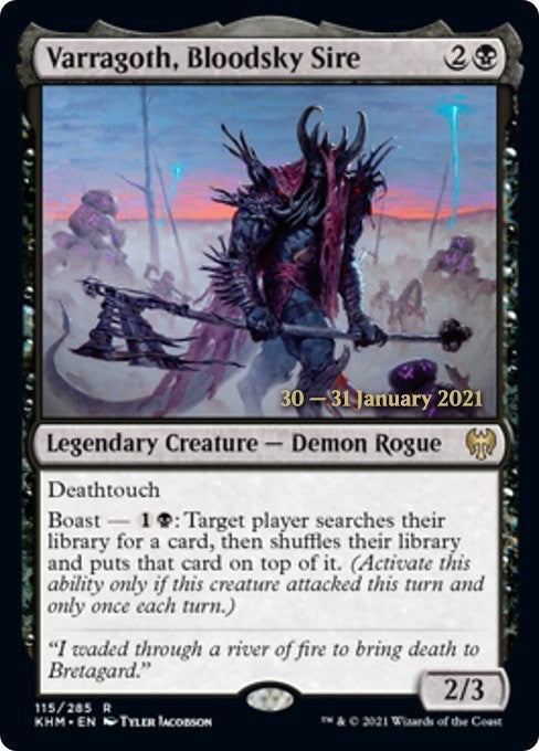 Image for Varragoth, Bloodsky Sire (115) [Prerelease Cards]
