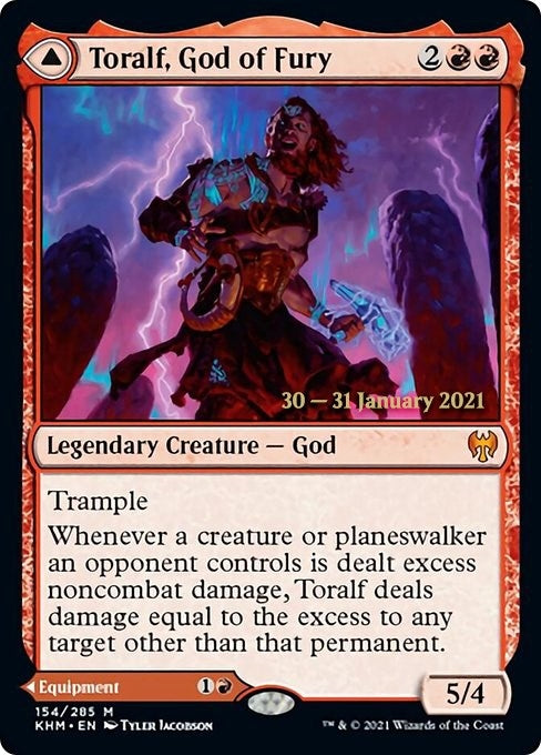 Image for Toralf, God of Fury (154) [Prerelease Cards]