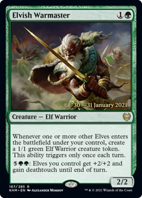 Image for Elvish Warmaster (167) [Prerelease Cards]