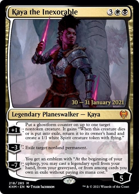 Image for Kaya the Inexorable (218) [Prerelease Cards]