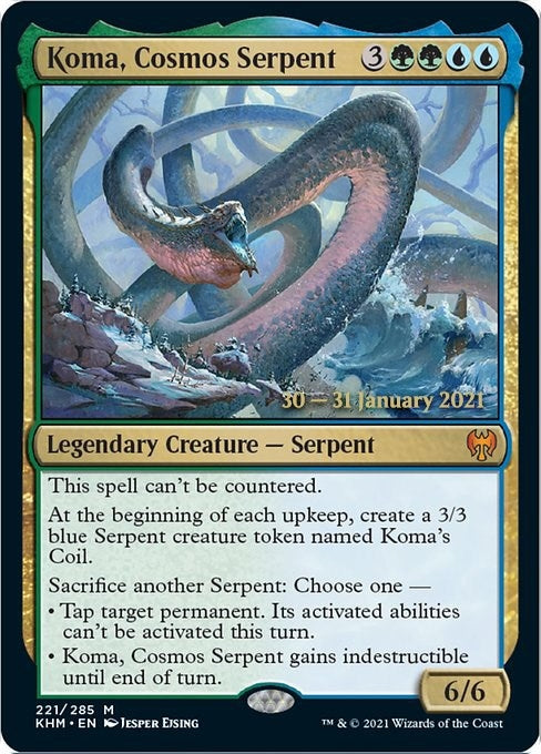 Image for Koma, Cosmos Serpent (221) [Prerelease Cards]