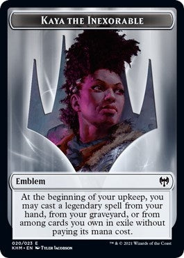 Image for Emblem - Kaya the Inexorable (20) [Kaldheim]
