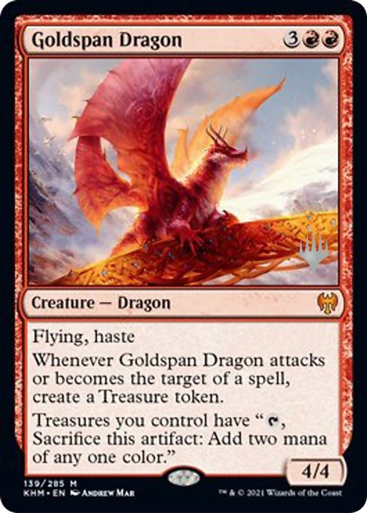 Image for Goldspan Dragon (139) [Promo Pack: Kaldheim]
