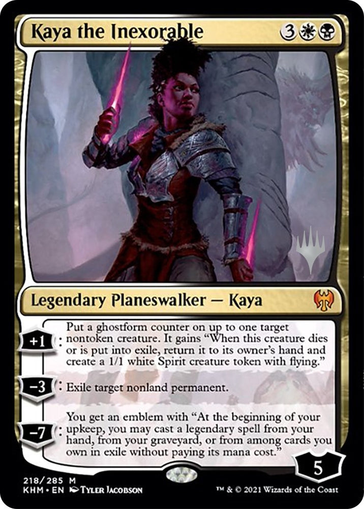 Image for Kaya the Inexorable (218) [Promo Pack: Kaldheim]