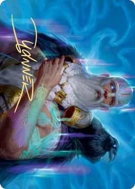 Image for Alrund, God of the Cosmos Art Card (Gold-Stamped Signature) (9) [Art Series: Kaldheim]