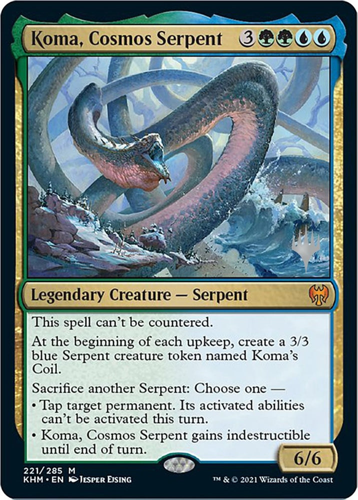 Image for Koma, Cosmos Serpent (221) [Promo Pack: Kaldheim]