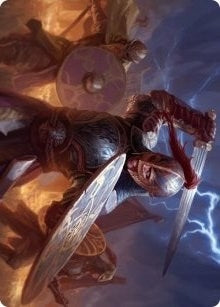 Image for Beskir Shieldmate Art Card (1) [Art Series: Kaldheim]
