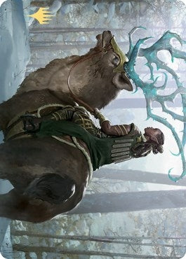 Image for Boreal Outrider Art Card (Gold-Stamped Signature) (42) [Art Series: Kaldheim]