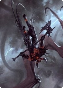 Image for Burning-Rune Demon Art Card (20) [Art Series: Kaldheim]
