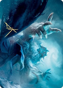 Image for Cyclone Summoner Art Card (Gold-Stamped Signature) (13) [Art Series: Kaldheim]