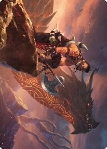 Image for Dragonkin Berserker Art Card (32) [Art Series: Kaldheim]
