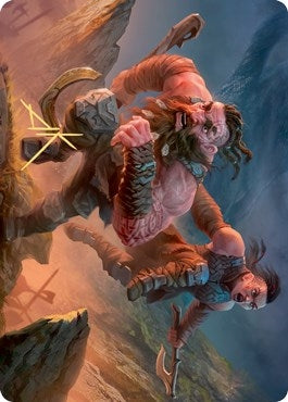 Image for Dwarven Reinforcements Art Card (Gold-Stamped Signature) (33) [Art Series: Kaldheim]