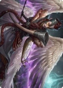 Image for Firja, Judge of Valor Art Card (56) [Art Series: Kaldheim]