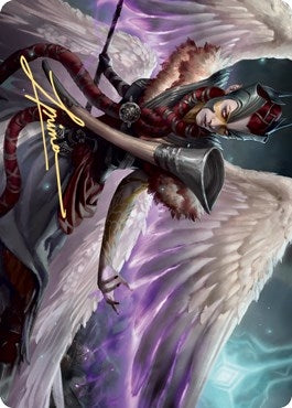 Image for Firja, Judge of Valor Art Card (Gold-Stamped Signature) (56) [Art Series: Kaldheim]