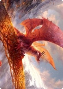 Image for Goldspan Dragon Art Card (35) [Art Series: Kaldheim]