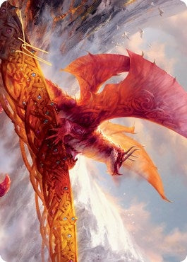Image for Goldspan Dragon Art Card (Gold-Stamped Signature) (35) [Art Series: Kaldheim]