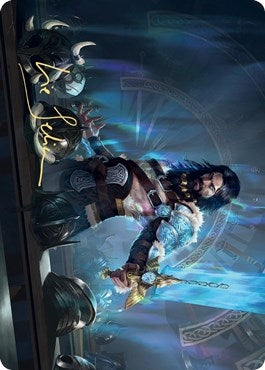 Image for Halvar, God of Battle Art Card (Gold-Stamped Signature) (2) [Art Series: Kaldheim]