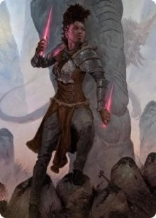 Image for Kaya the Inexorable Art Card (58) [Art Series: Kaldheim]