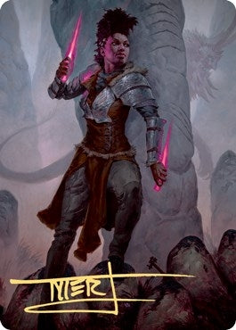 Image for Kaya the Inexorable Art Card (Gold-Stamped Signature) (58) [Art Series: Kaldheim]