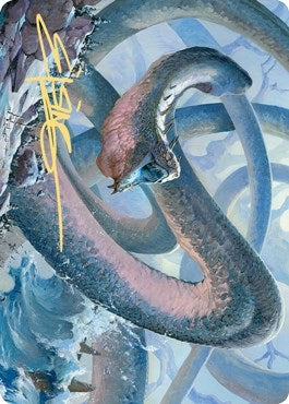 Image for Koma, Cosmos Serpent Art Card (60/81) (Gold-Stamped Signature) (60) [Art Series: Kaldheim]