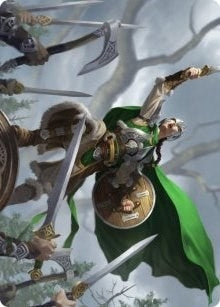 Image for Maja, Bretagard Protector Art Card (61) [Art Series: Kaldheim]