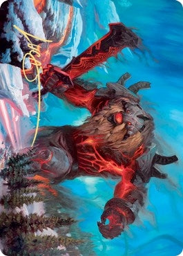 Image for Quakebringer Art Card (Gold-Stamped Signature) (37) [Art Series: Kaldheim]