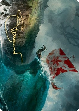 Image for Run Ashore Art Card (Gold-Stamped Signature) (19) [Art Series: Kaldheim]