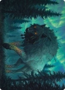 Image for Sarulf, Realm Eater Art Card (65) [Art Series: Kaldheim]