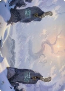 Image for Snow-Covered Plains (74/81) Art Card (74) [Art Series: Kaldheim]