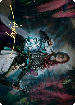 Image for Tergrid, God of Fright Art Card (Gold-Stamped Signature) (27) [Art Series: Kaldheim]
