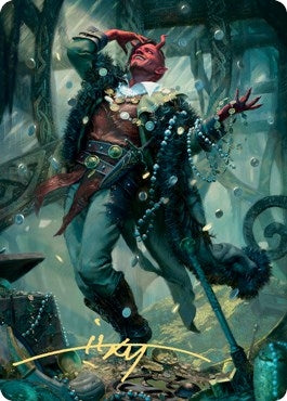Image for Tibalt, Cosmic Impostor Art Card (Gold-Stamped Signature) (67) [Art Series: Kaldheim]