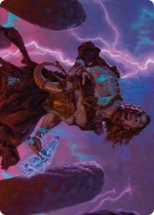 Image for Toralf, God of Fury Art Card (39) [Art Series: Kaldheim]