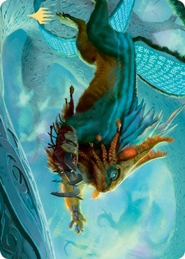Image for Toski, Bearer of Secrets Art Card (Gold-Stamped Signature) (52) [Art Series: Kaldheim]