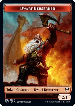 Image for Dwarf Berserker // Emblem - Tyvar Kell Double-sided Token [Kaldheim]