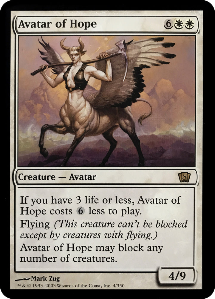 Image for Avatar of Hope (8th Edition) (4) [Oversize Cards]