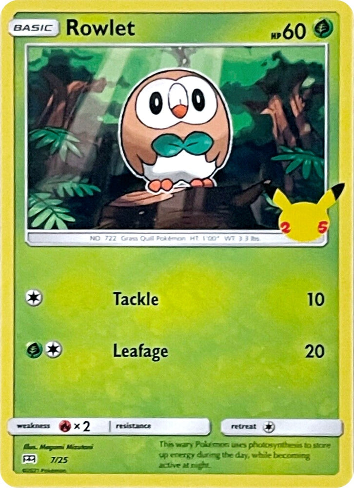 Image for Rowlet (007/025) - Pokemon