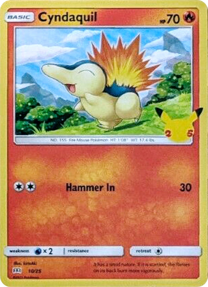 Image for Cyndaquil (010/025) - Pokemon